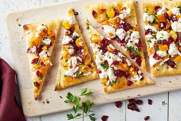 Cranberry Cinnamon Goat Cheese Flatbread